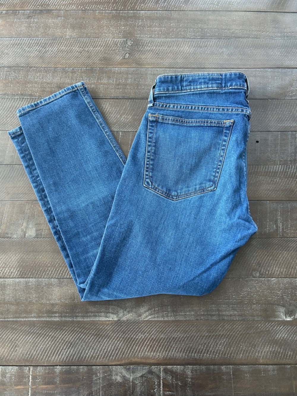 rag & bone Straight Leg Jeans in Medium Blue Wash, 29 Medium - Picture 10 of 13